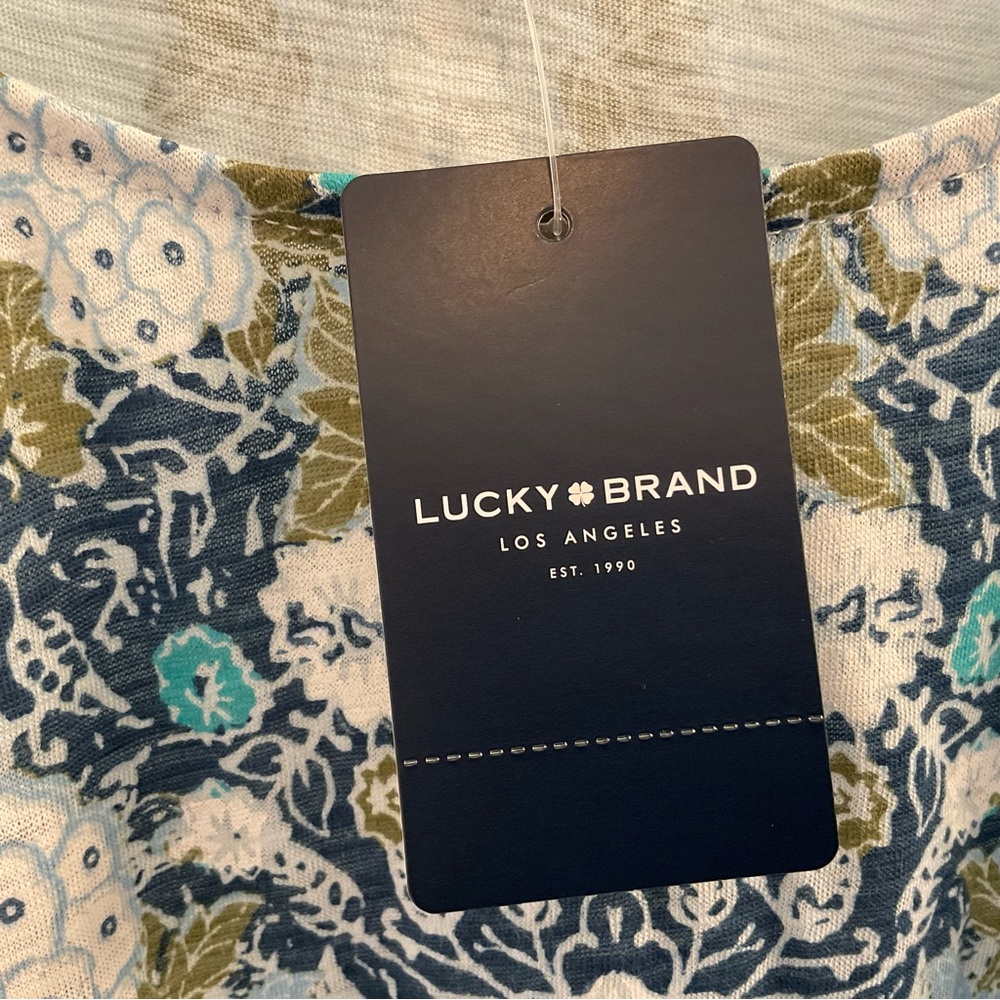 Lucky Brand Floral Print Tank Top - NWT - Size Large - Picture 5 of 9